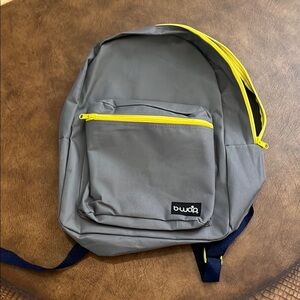 B-wap Gray and Yellow  17” Backpack NEW